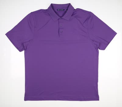 New W/ Logo Mens Cutter & Buck Golf Polo Large L Purple MSRP $70 MCK00107