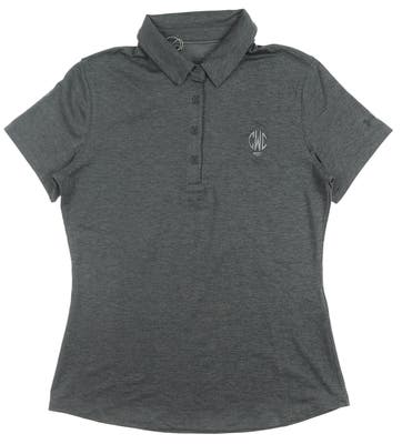 New W/ Logo Womens Under Armour Golf Polo X-Large XL Gray MSRP $65