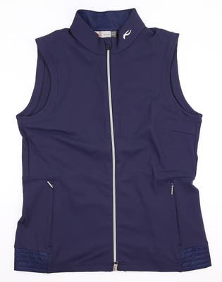 New Womens KJUS Nina Midlayer Vest X-Large XL Navy Blue MSRP $249 LG40-H01