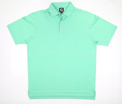 New Mens Footjoy Golf Polo Large L Green MSRP $72