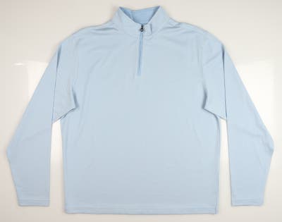 New Mens Footjoy Blue 1/4 Zip Pullover Large L Blue MSRP $95