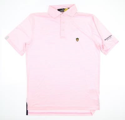 New W/ Logo Mens Ralph Lauren RLX Golf Polo Small S Pink MSRP $99 785833334003