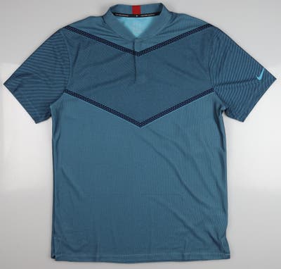 New Mens Nike Golf Polo Medium M Blue MSRP $90 CT3797-488