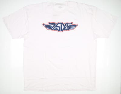 New Mens Straight Down Wings T-Shirt XXX-Large XXXL White MSRP $38