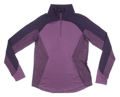 New Womens Under Armour Golf 1/4 Zip Pullover Medium M Purple MSRP $45