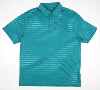 New Mens Under Armour Playoff Polo Large L Green MSRP $65