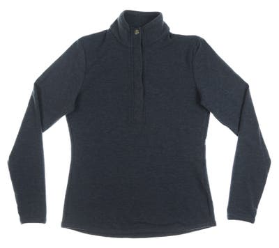 New W/ Logo Womens Fairway & Greene Kate Old School Sweatshirt X-Small XS Blue MSRP $145