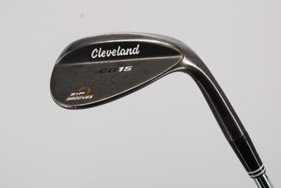 Cleveland CG15 Black Pearl Wedge Lob LW 58° 12 Deg Bounce Cleveland Traction Wedge Steel Wedge Flex Right Handed 35.5in