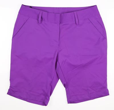 New Womens Adidas Golf Shorts 8 Purple MSRP $70
