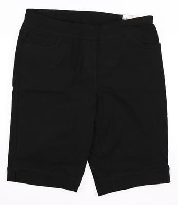 New Womens Slim Sation Pull-On Walking Shorts 12 Black MSRP $54 010244