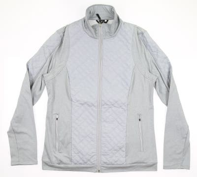 New Womens Nivo Sport Zendaya Jacket Large L Gray MSRP $154 NI7210704