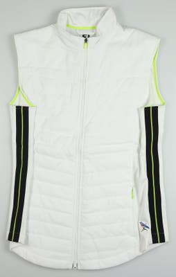 New W/ Logo Womens Footjoy Golf Vest Large L White MSRP $145 27507
