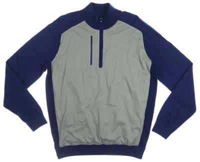 New W/ Logo Mens Footjoy Tech 1/4 Zip Sweater Medium M Blue MSRP $165 25073