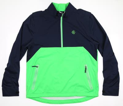 New W/ Logo Mens Cutter & Buck Golf 1/4 Zip Pullover Medium M Green MSRP $115 MCO00011