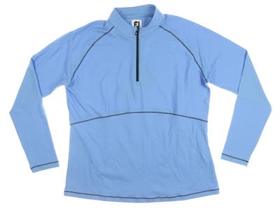 New Womens Footjoy Golf 1/2 Zip Pullover X-Large XL Blue Jay MSRP $115 27654