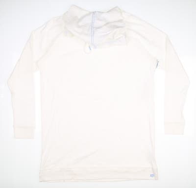 New Womens Southern Tide Golf Sweatshirt Large L White MSRP $98