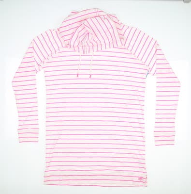 New Womens Southern Tide Golf Sweatshirt Small S Pink MSRP $98