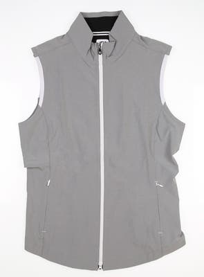 New Womens Footjoy Full Zip Vest Medium M Gray MSRP $145 27573