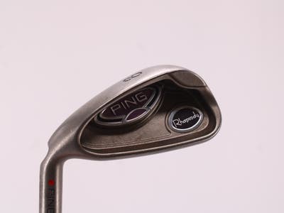 Ping Rhapsody Single Iron Pitching Wedge PW 8° Ping ULT 129I Ladies Graphite Wedge Flex Left Handed Red dot 36.0in