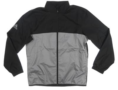 New Mens Adidas Golf Jacket Medium M Black MSRP $80 CY7443