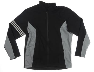 New Mens Adidas Golf Jacket Large L Black MSRP $150 CY7439