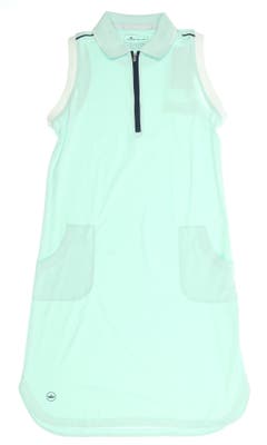 New Womens Peter Millar Sleeveless Golf Dress X-Small XS Green MSRP $126