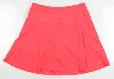 New Womens Puma PWRSHAPE Solid Woven Skort Small S Teaberry MSRP $65 595853 26