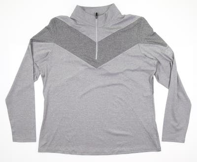New W/ Logo Womens Footjoy Engineered Jersey 1/2 Zip Pullover X-Large XL Gray MSRP $115 27581