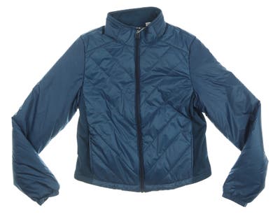 New Womens Puma Quilted Primaloft Jacket Small S Gibraltar Sea MSRP $160 595168 02