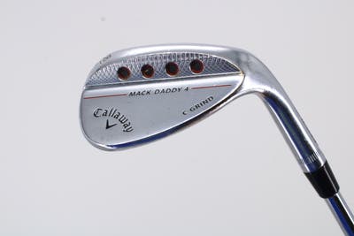 Callaway Mack Daddy 4 Chrome Wedge Lob LW 58° 8 Deg Bounce C Grind Dynamic Gold Tour Issue S200 Steel Wedge Flex Right Handed 35.0in