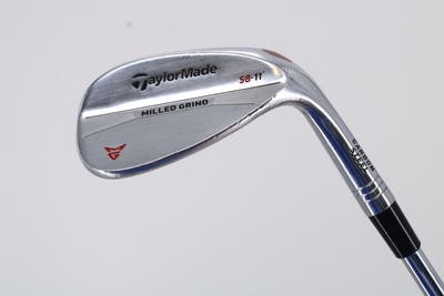 TaylorMade Milled Grind Satin Chrome Wedge Sand SW 54° 11 Deg Bounce True Temper Dynamic Gold Steel Wedge Flex Right Handed 35.25in