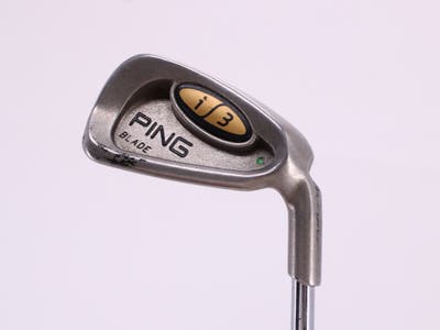 Ping i3 Blade Single Iron 6 Iron Ping JZ Steel Stiff Right Handed Green Dot 37.5in