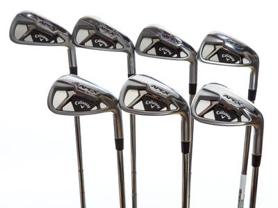 Mint Callaway Apex 21 Iron Set 4-PW Dynamic Gold Tour Issue X100 Steel X-Stiff Right Handed 37.75in