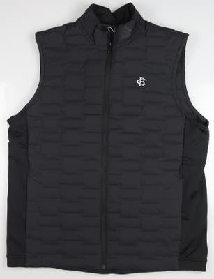 New W/ Logo Mens Adidas Frostguard Full-Zip Padded Vest Medium M Black MSRP $180