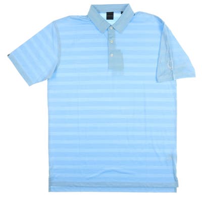 New W/ Logo Mens Dunning Golf Polo X-Large XL Polar Blue MSRP $89