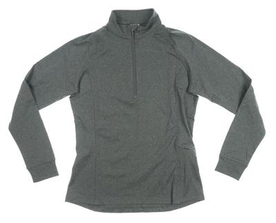 New Womens Level Wear Essence 1/4 Zip Pullover Large L Gray MSRP $65