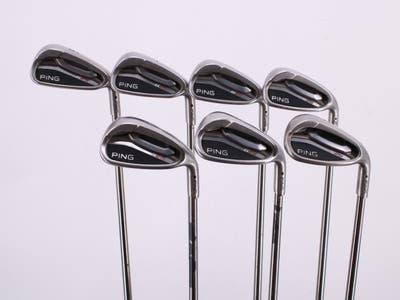Ping G25 Iron Set 6-PW GW SW UST Mamiya Recoil 110 F4 Graphite Stiff Right Handed Black Dot 38.25in