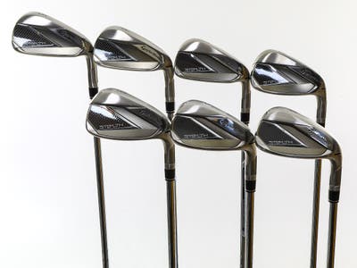Mint TaylorMade Stealth Iron Set 5-PW GW FST KBS MAX 85 Steel Stiff Right Handed 38.0in