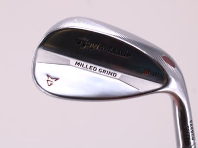 TaylorMade Milled Grind Satin Chrome Wedge Lob LW 58° 11 Deg Bounce True Temper Dynamic Gold Steel Wedge Flex Right Handed 35.25in