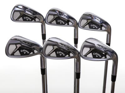 Mint Callaway Apex 21 Iron Set 5-PW FST KBS Tour Steel Regular Right Handed +2 Degrees Upright 38.25in