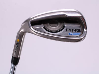 Ping 2016 G Single Iron Pitching Wedge PW Stock Steel Regular Left Handed Yellow Dot 35.5in