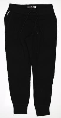 New Womens Ralph Lauren RLX Cloud Fleece Knit Jogger Pants Medium M Black MSRP $128