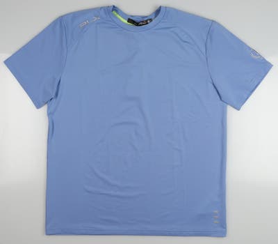 New W/ Logo Mens Ralph Lauren RLX Airflow Lux-Leisure T-Shirt Medium M Blue MSRP $60