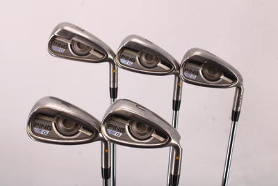 Ping 2016 G Iron Set 7-PW GW AWT 2.0 Steel Stiff Right Handed Yellow Dot 37.25in