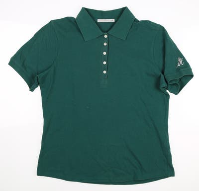 New W/ Logo Womens Cutter & Buck Golf Polo Medium M Green MSRP $40