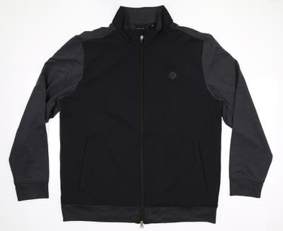 New W/ Logo Mens Dunning Standale Jacket Large L Black Heather MSRP $155