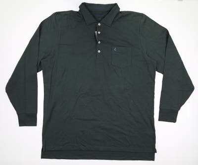 New W/ Logo Mens B. Draddy Jack Long Sleeve Polo X-Large XL Rolling Rock MSRP $120