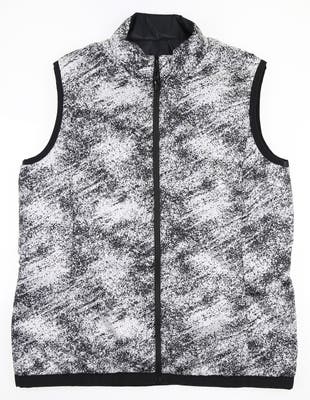 New Womens Footjoy Insulated Reversible Vest Large L Black/White MSRP $165
