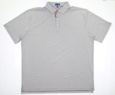 New W/ Logo Mens Stitch Florence Jersey Polo XX-Large XXL Forged Gray MSRP $98
