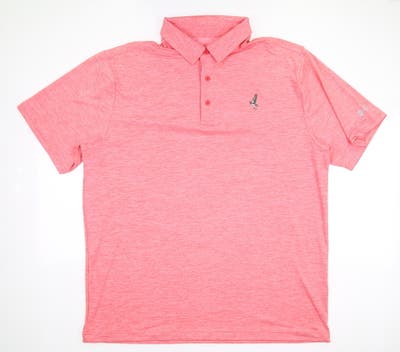 New W/ Logo Mens Under Armour Iso-Chill Polo Medium M Pink MSRP $70